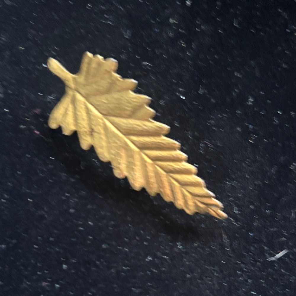 Gold Leaf Brooch